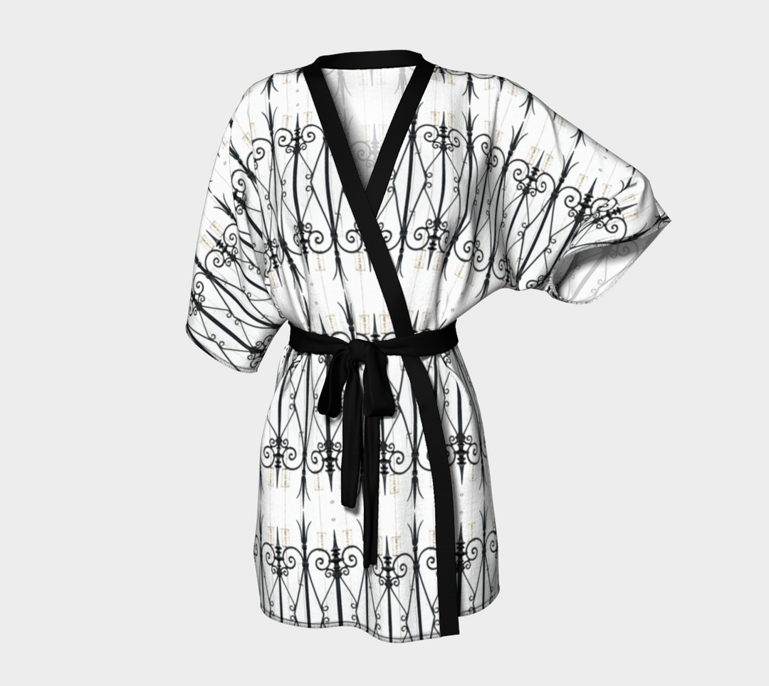 Parisian Railing 1 Belted Kimono