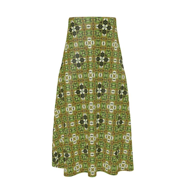 Magnolia Leaf 3 Midi skirt