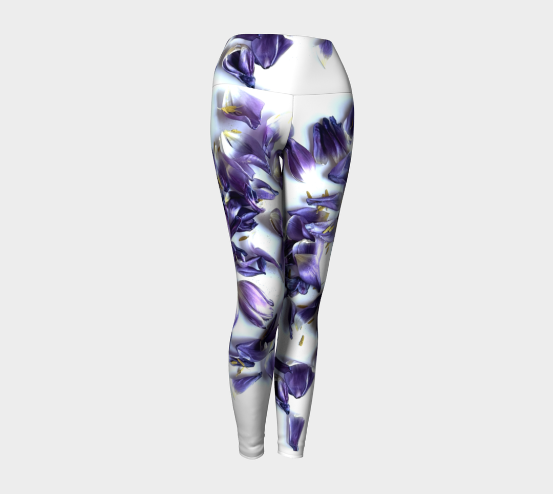 Purple Tulip Mess Yoga Pants