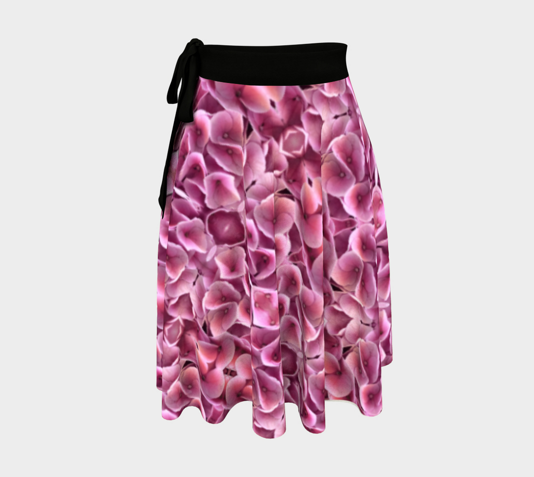 Pink Hydragea Wrap Skirt