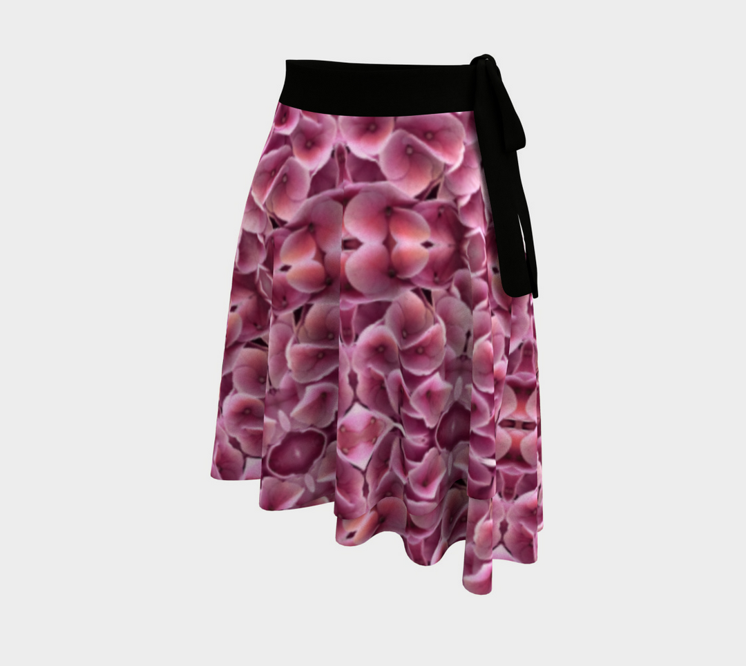 Pink Hydragea Wrap Skirt