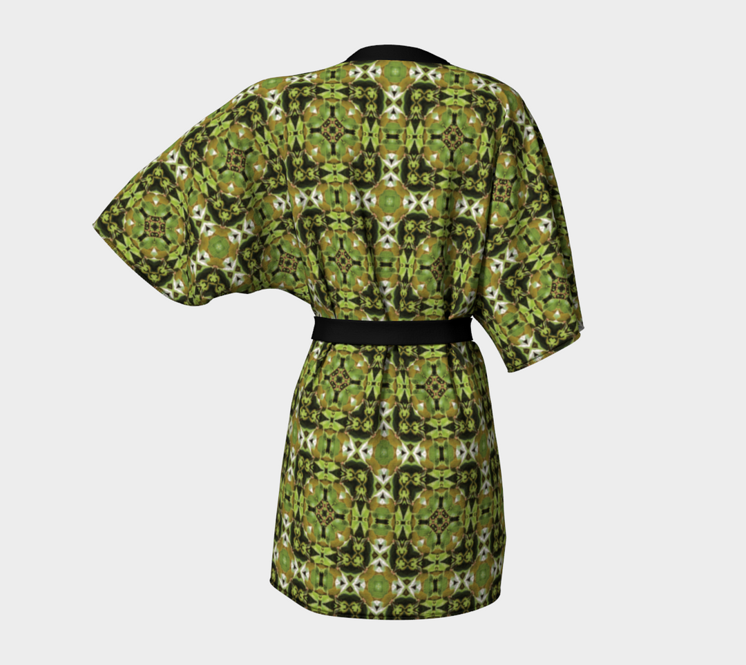 Magnolia Leaf 2 Belted Kimono