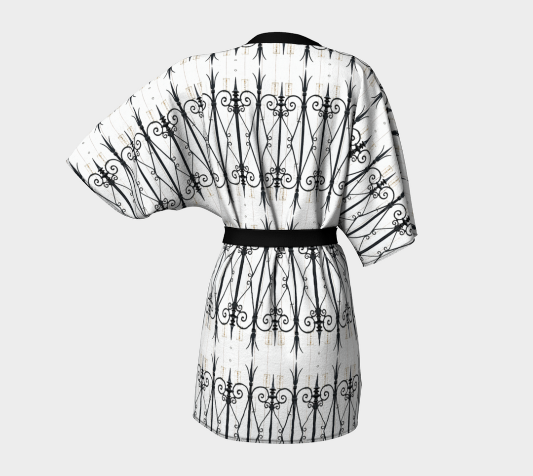 Parisian Railing 1 Belted Kimono