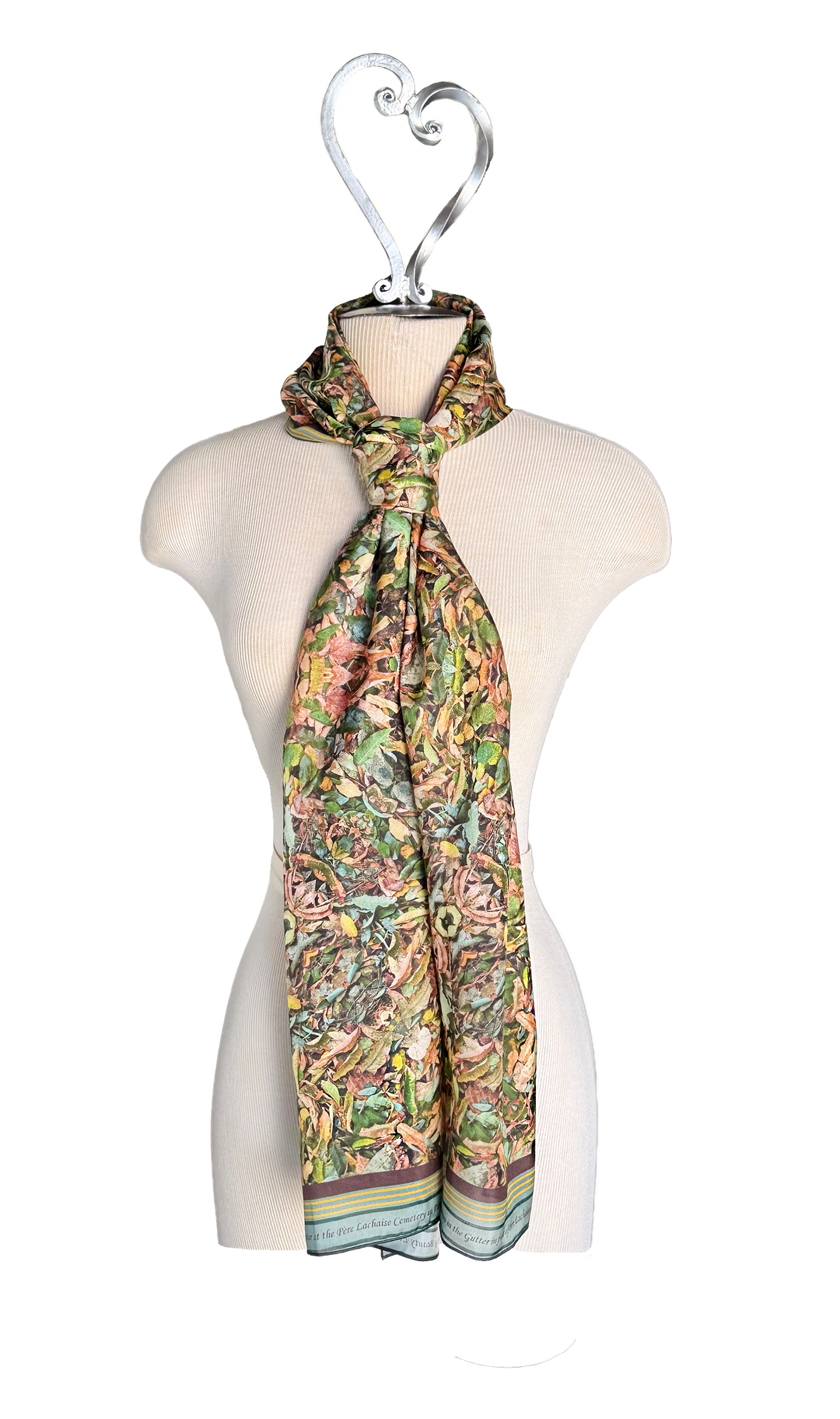 Parisian Leaves Pile Long Scarf