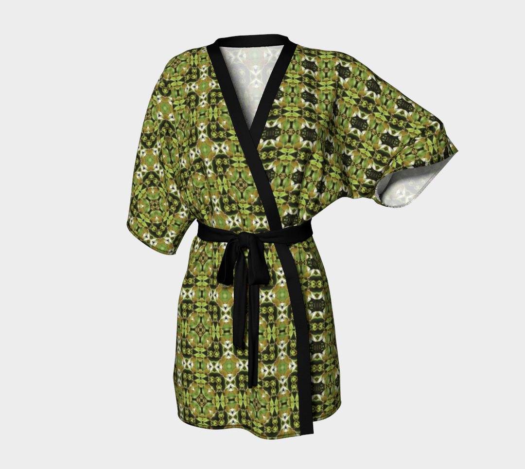 Magnolia Leaf 2 Belted Kimono