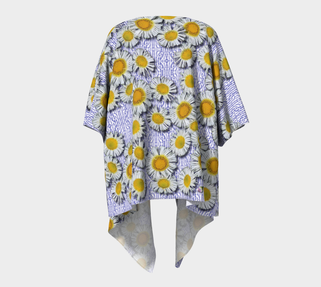 Trail Daisies on the Kitchen Counter Draped Kimono