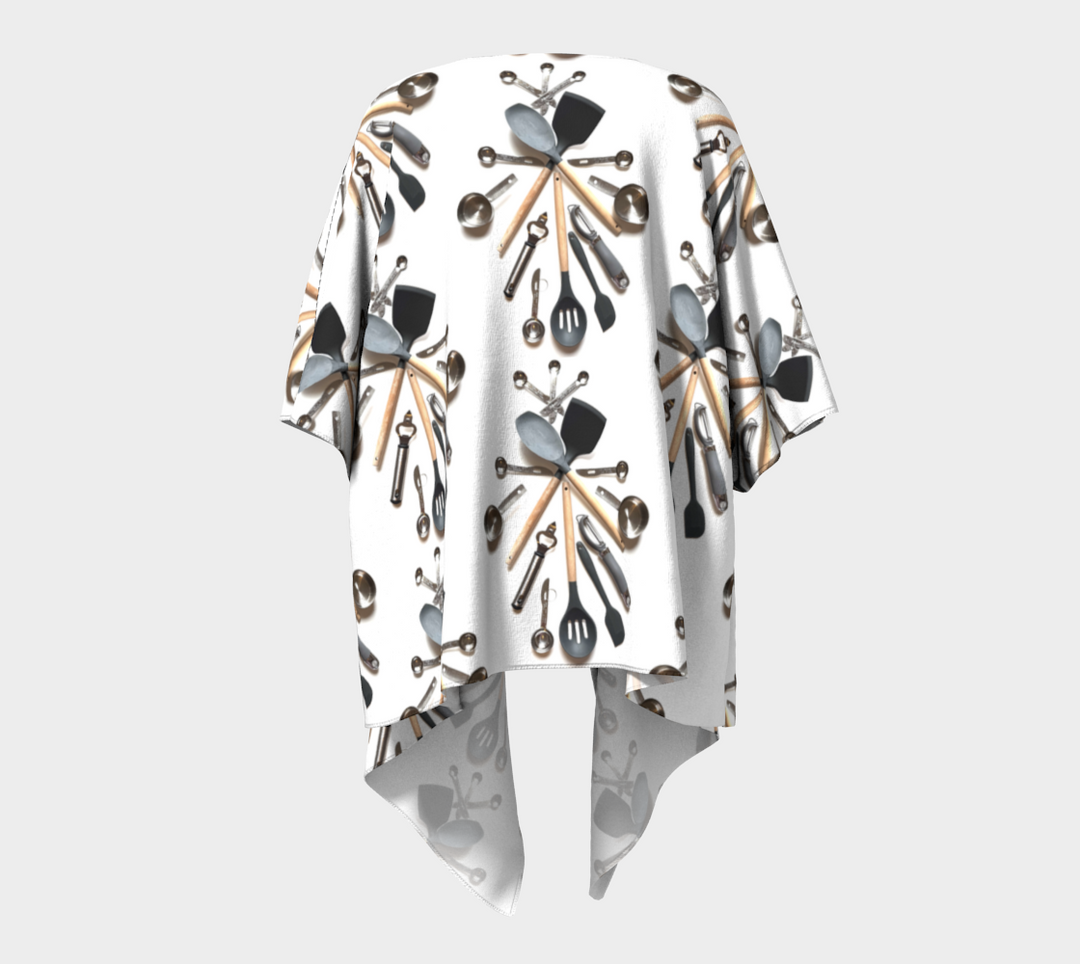 Kitchen Utensils Draped Kimono