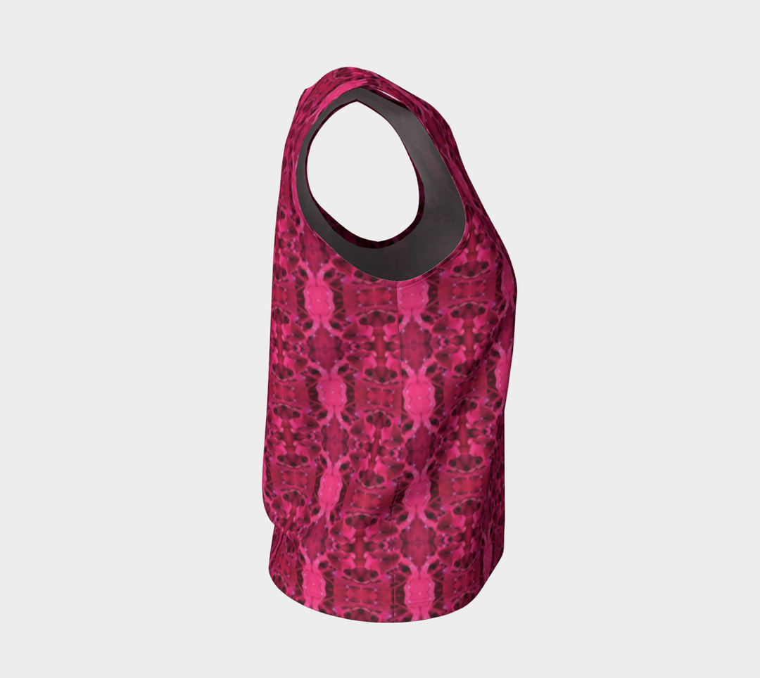 Magenta Hydrangea (Long) Loose Tank Top