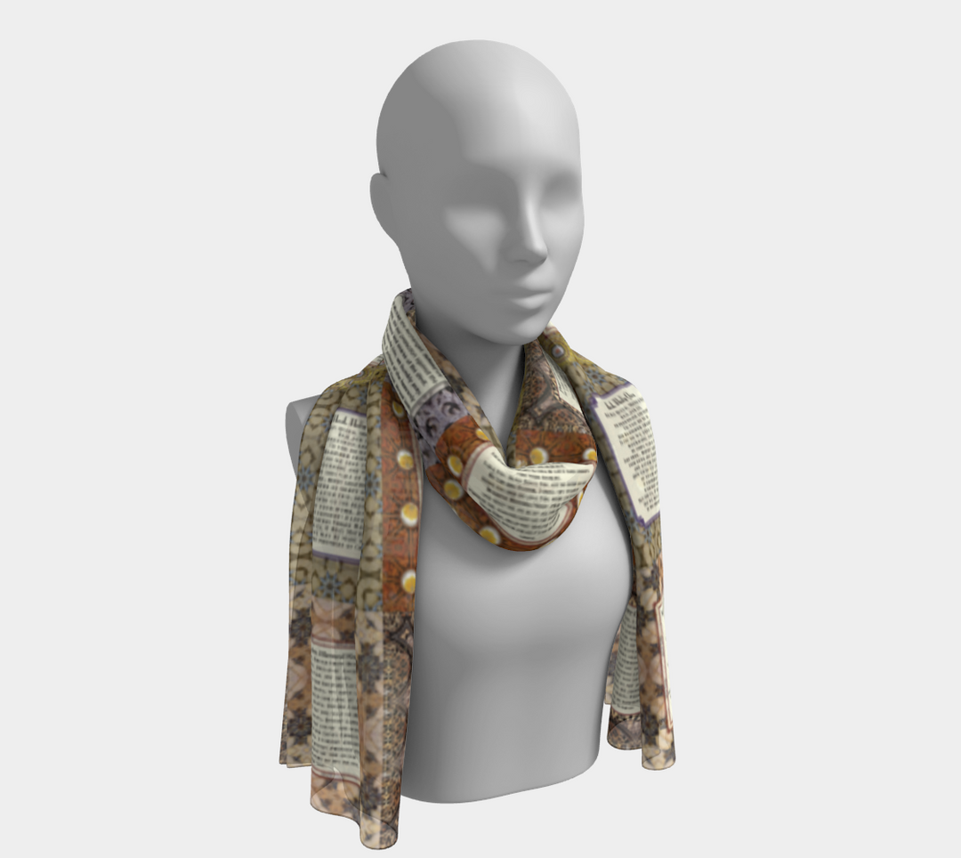 Prayer Square Quilt Long Scarf