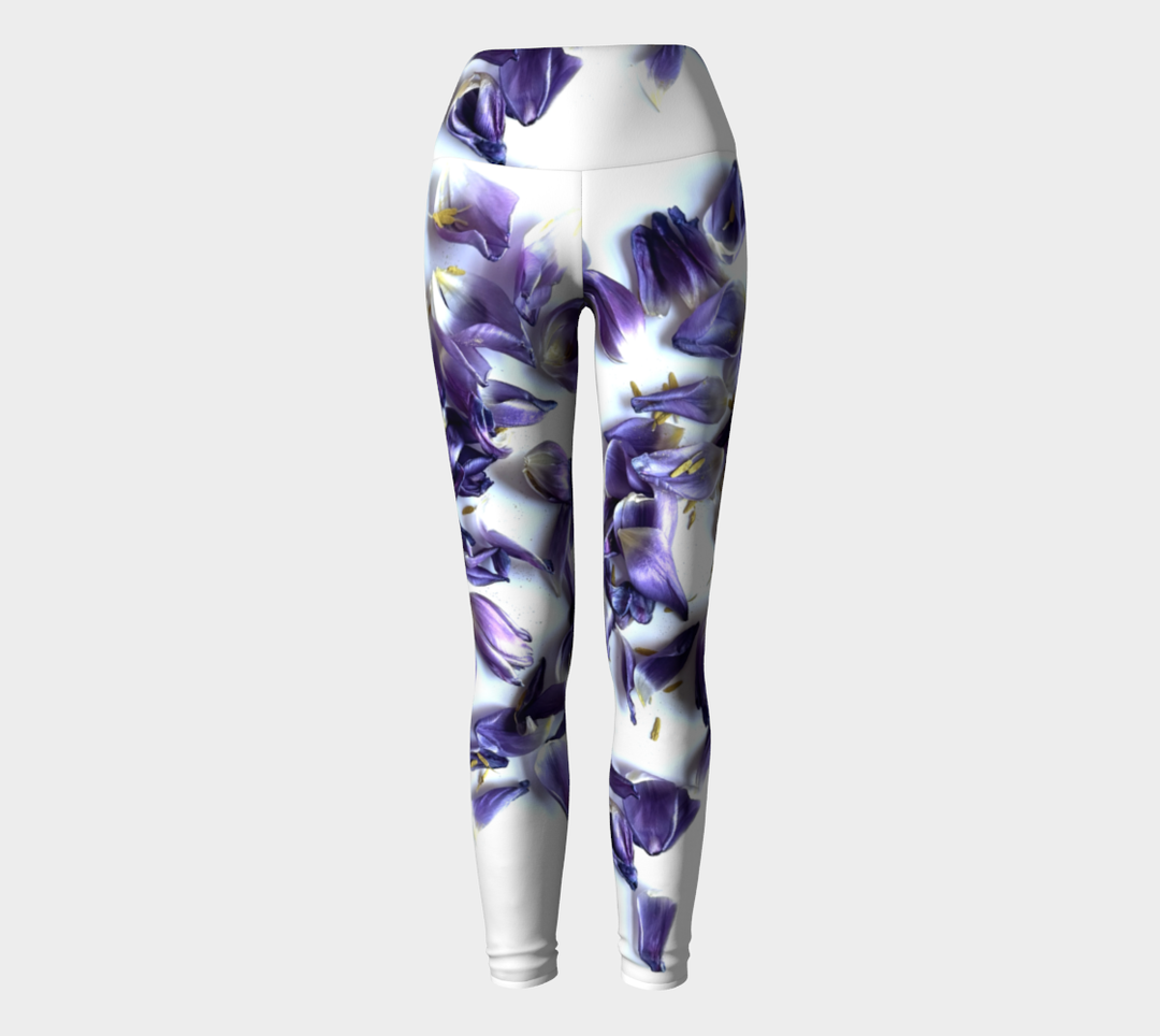 Purple Tulip Mess Yoga Pants