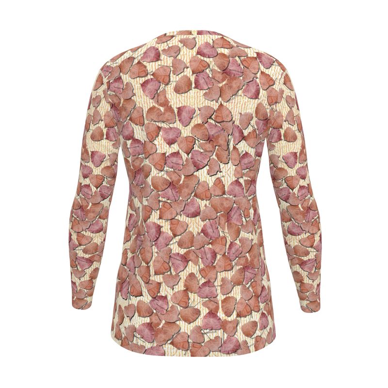 Pink Leaves on the Kitchen Counter Women's T-Shirt