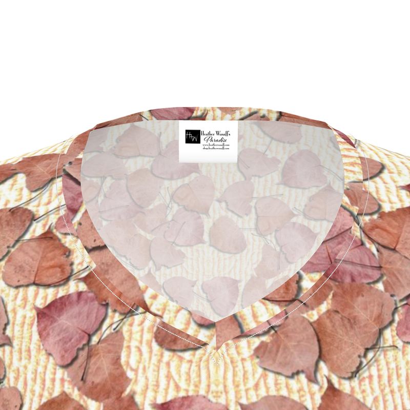 Pink Leaves on the Kitchen Counter Women's T-Shirt