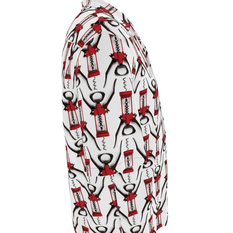 Kitchen Utensils Corkscrew Unisex Cotton Button Up Shirt