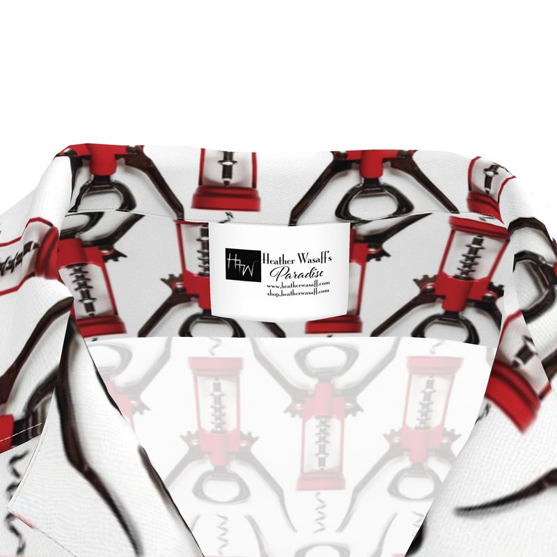 Kitchen Utensils Corkscrew Unisex Cotton Button Up Shirt