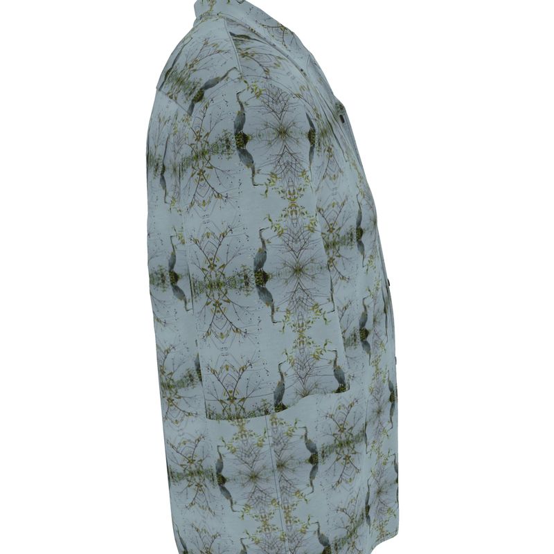 Buttonbush Blue Heron Unisex Button-Up Shirt