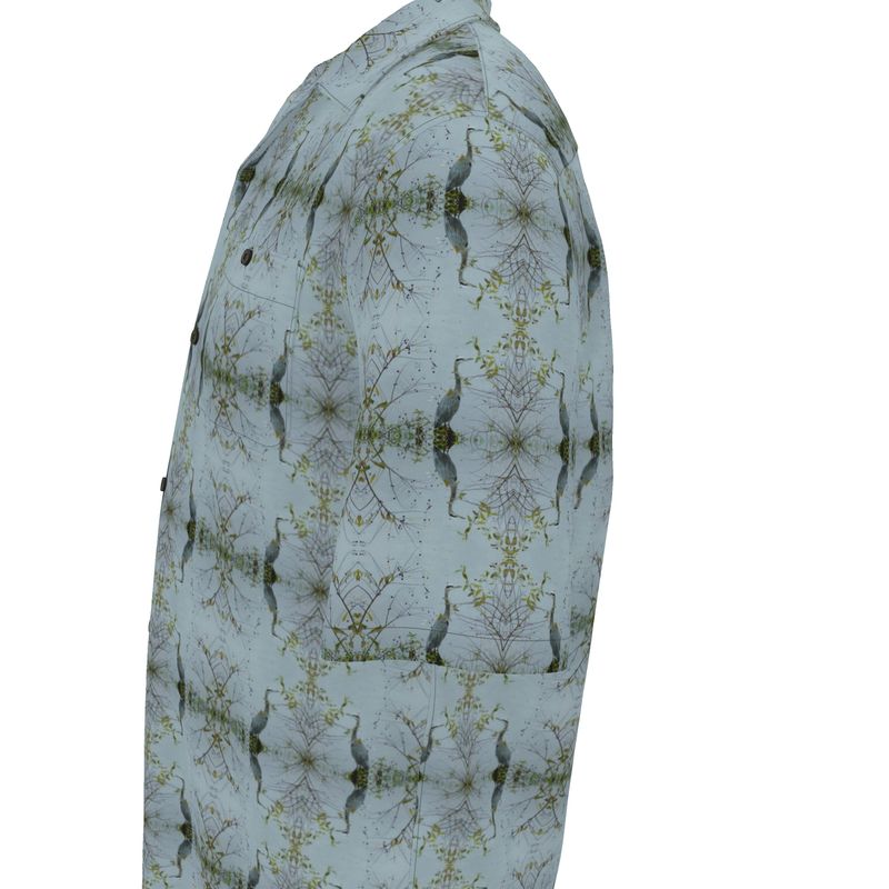 Buttonbush Blue Heron Unisex Button-Up Shirt