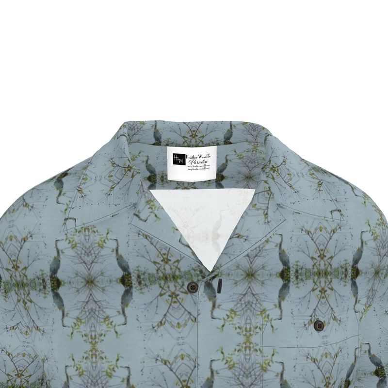 Buttonbush Blue Heron Unisex Button-Up Shirt