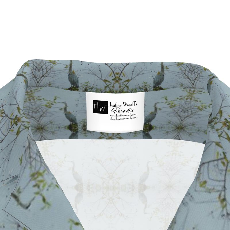Buttonbush Blue Heron Unisex Button-Up Shirt