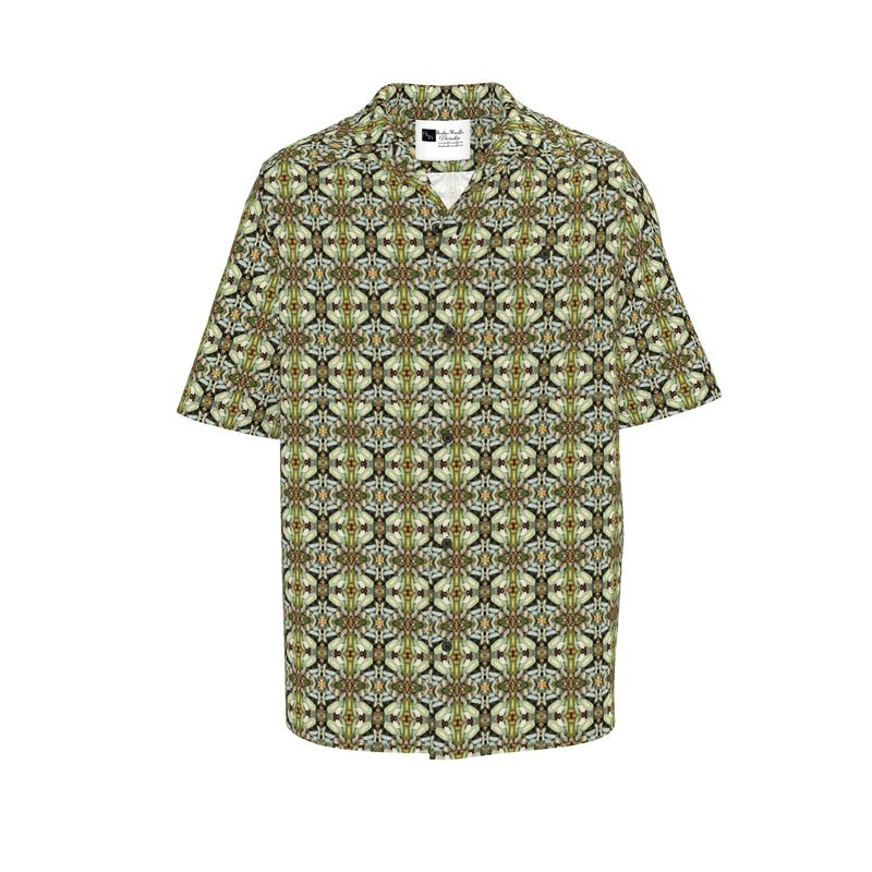 Parisian Leaves 2 Unisex Cotton Button Up Shirt