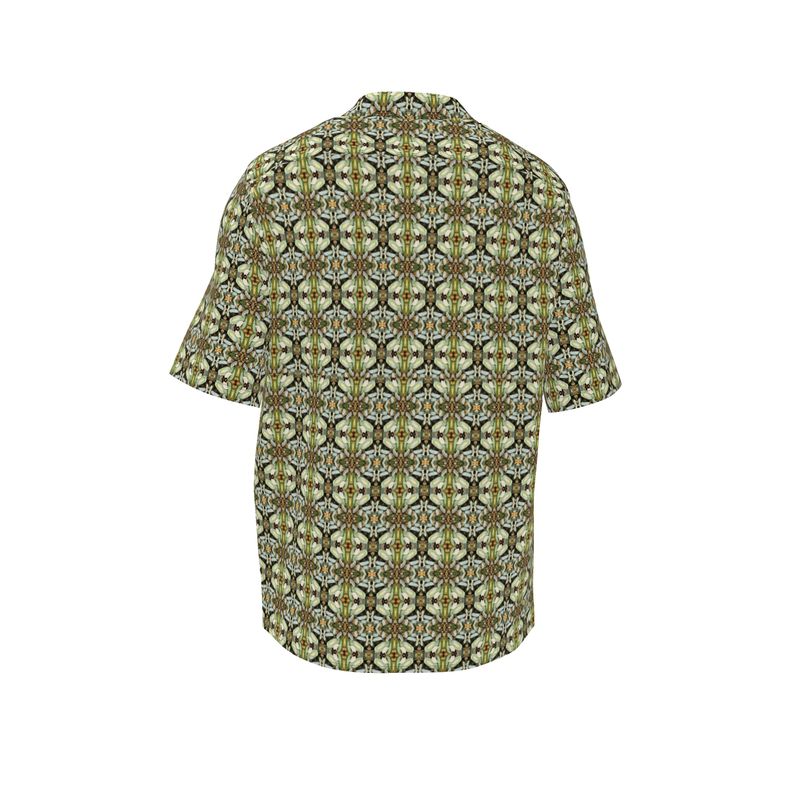 Parisian Leaves 2 Unisex Cotton Button Up Shirt