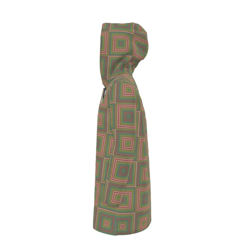 Red Mosaic Quilt Rain Jacket