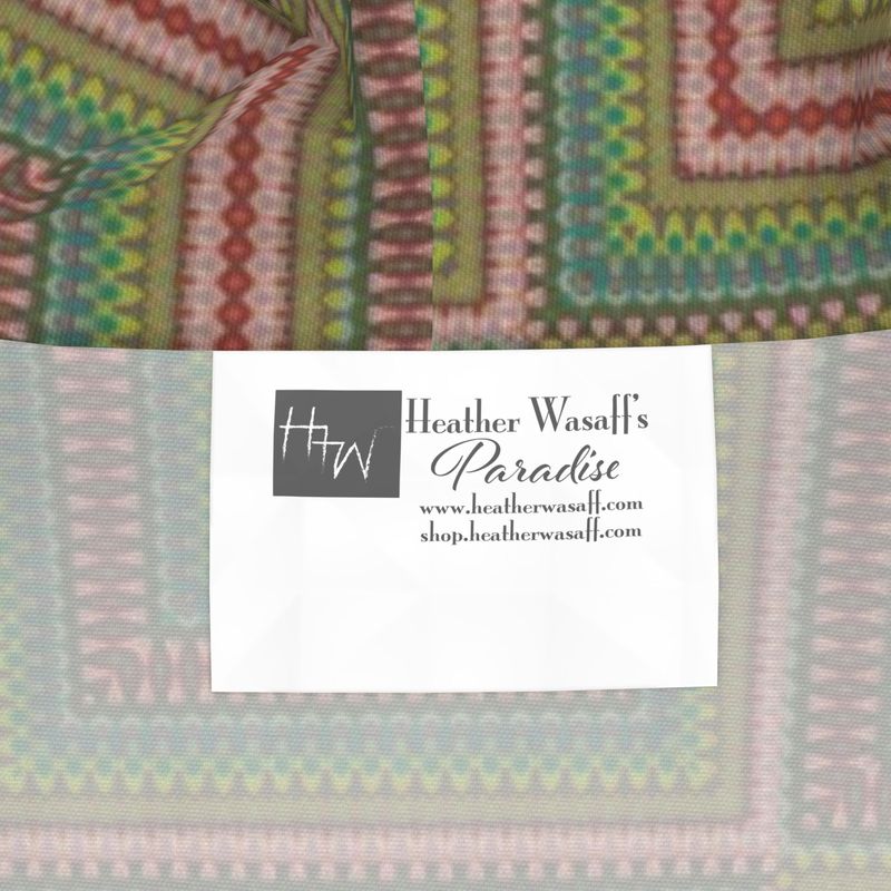 Red Mosaic Quilt Rain Jacket