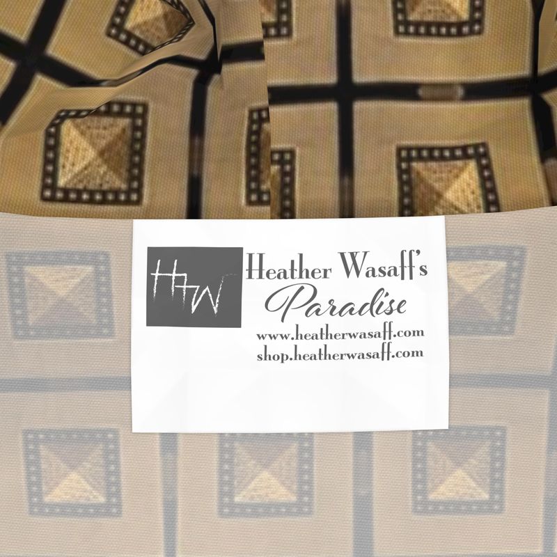 Art Deco Brass Squares Rain Jacket