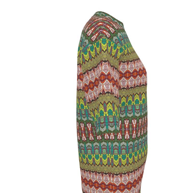 Red Mosaic Stripe Unisex Relaxed T-Shirt