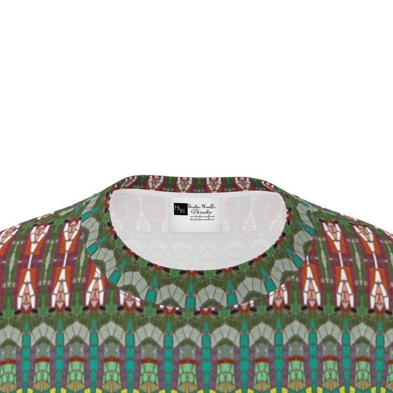 Red Mosaic Stripe Unisex Relaxed T-Shirt