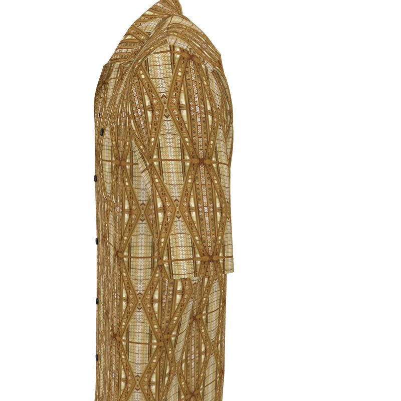 Chicago Fancy Girders Silk Unisex Button Up shirt