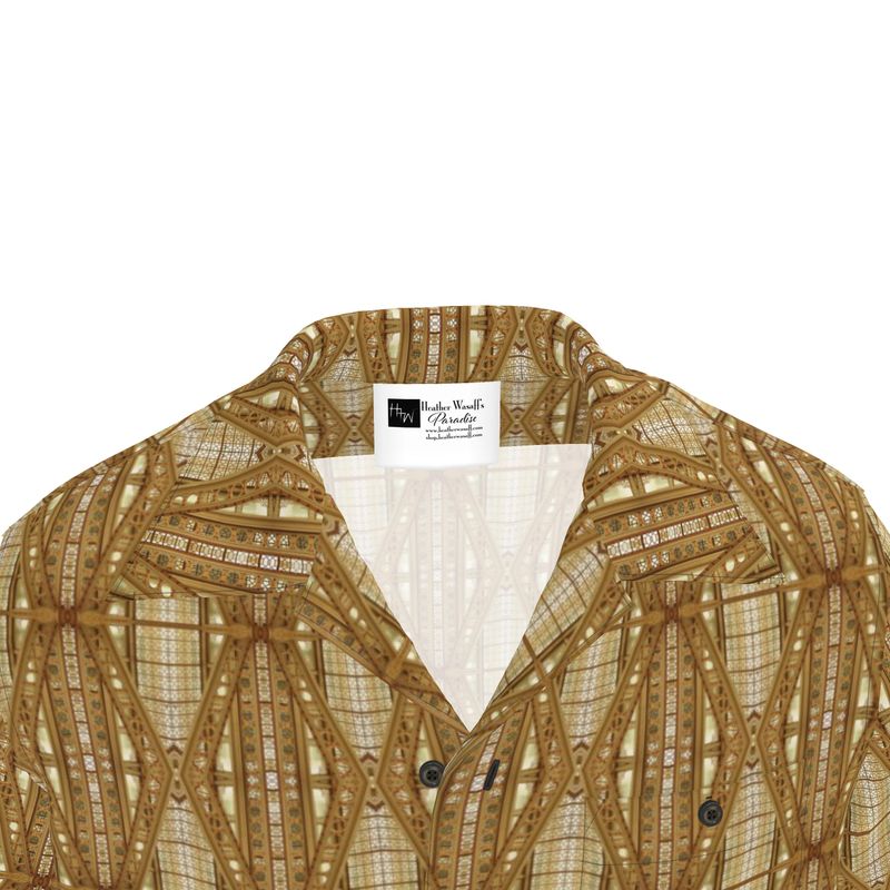 Chicago Fancy Girders Silk Unisex Button Up shirt