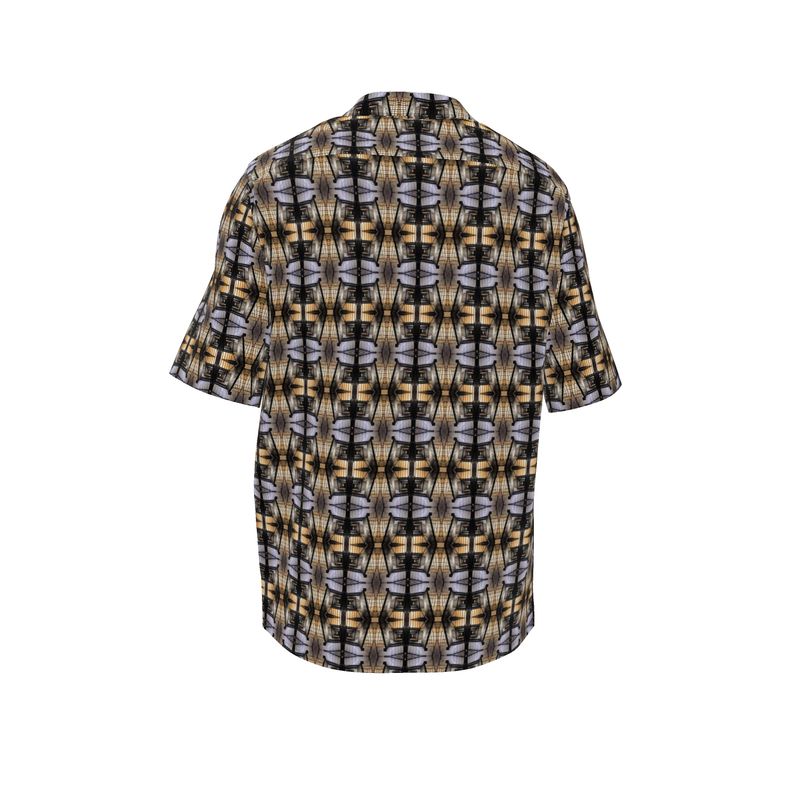 Hotel Staircase Silk Unisex Button Up Shirt