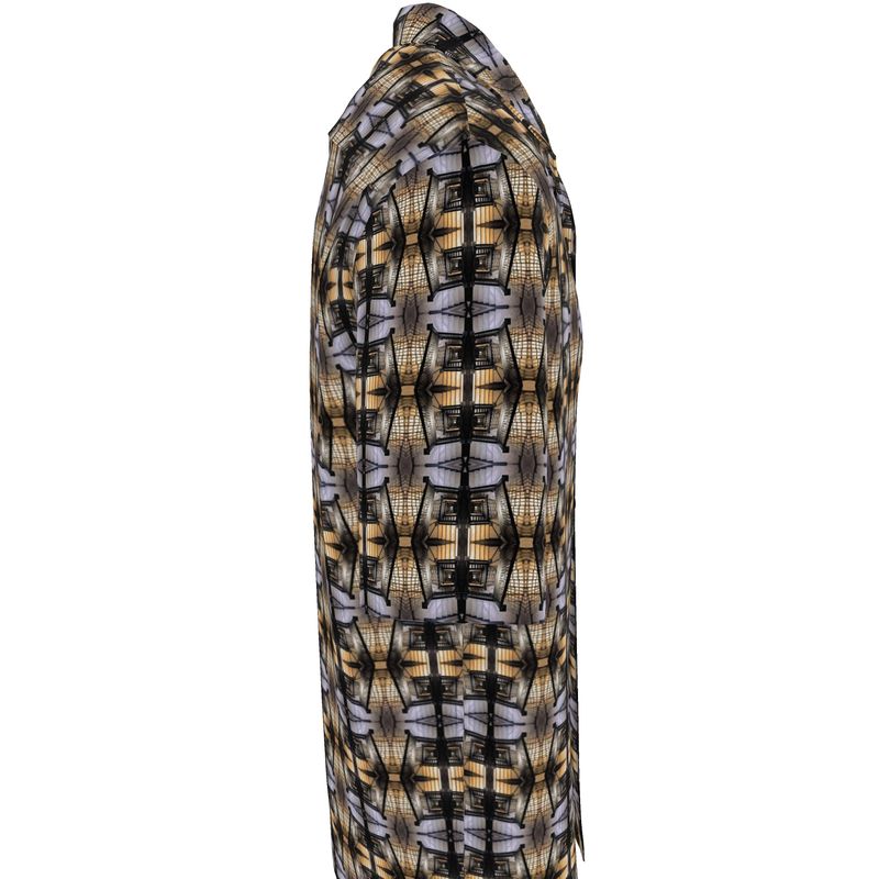 Hotel Staircase Silk Unisex Button Up Shirt