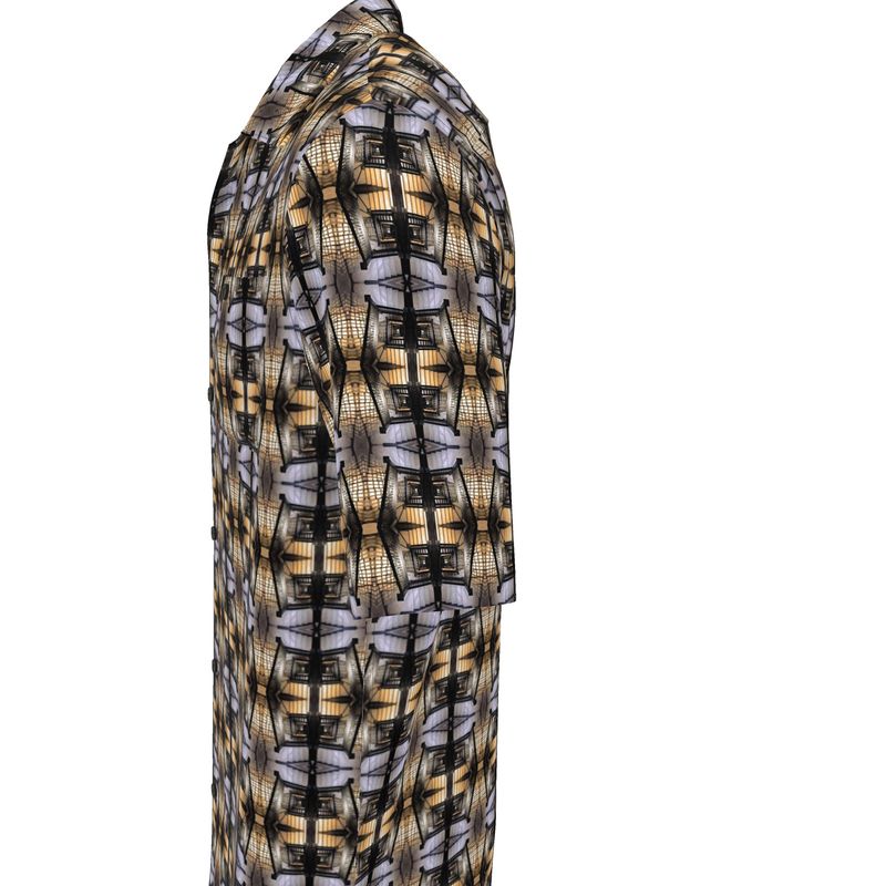 Hotel Staircase Silk Unisex Button Up Shirt