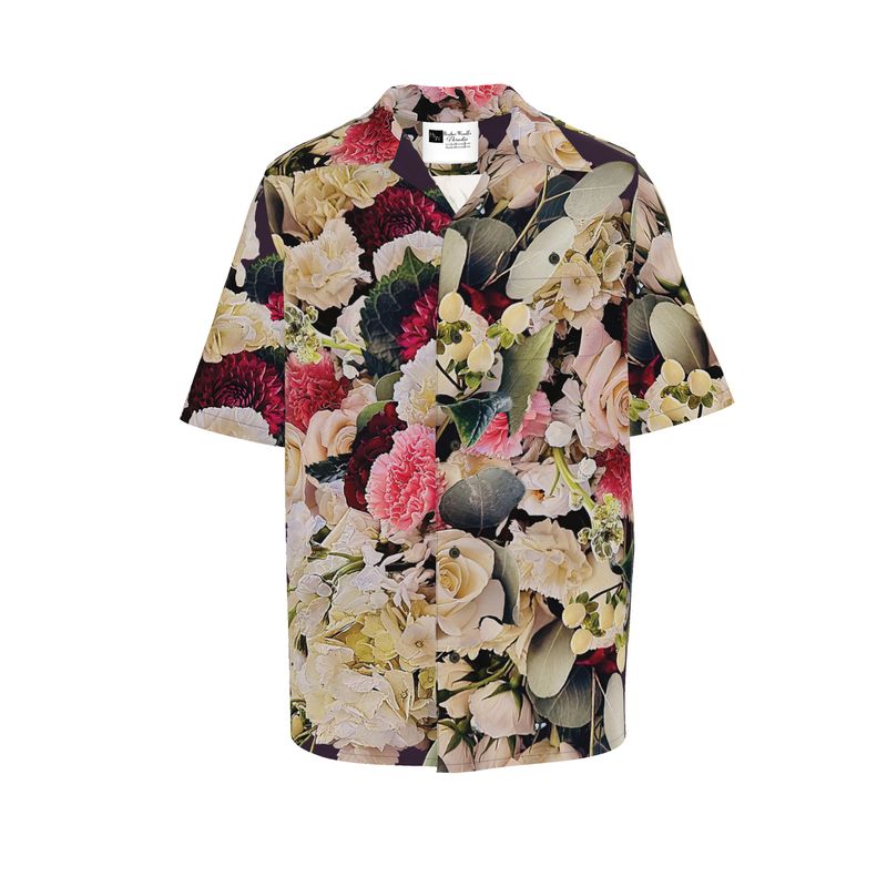 Wedding Flowers 3 Silk Unisex Button Up Shirt