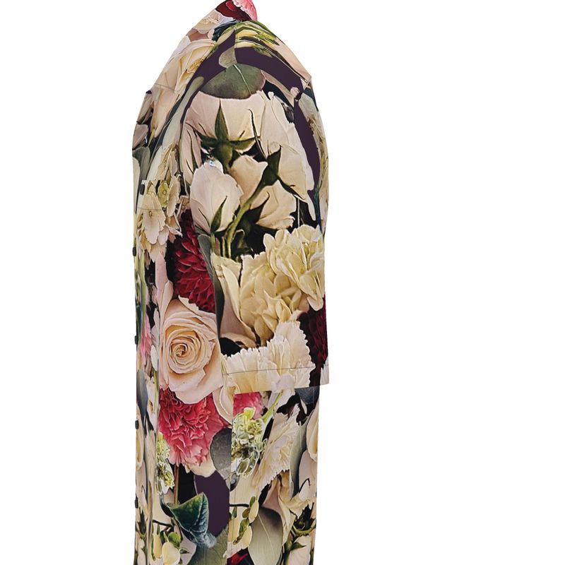 Wedding Flowers 3 Silk Unisex Button Up Shirt