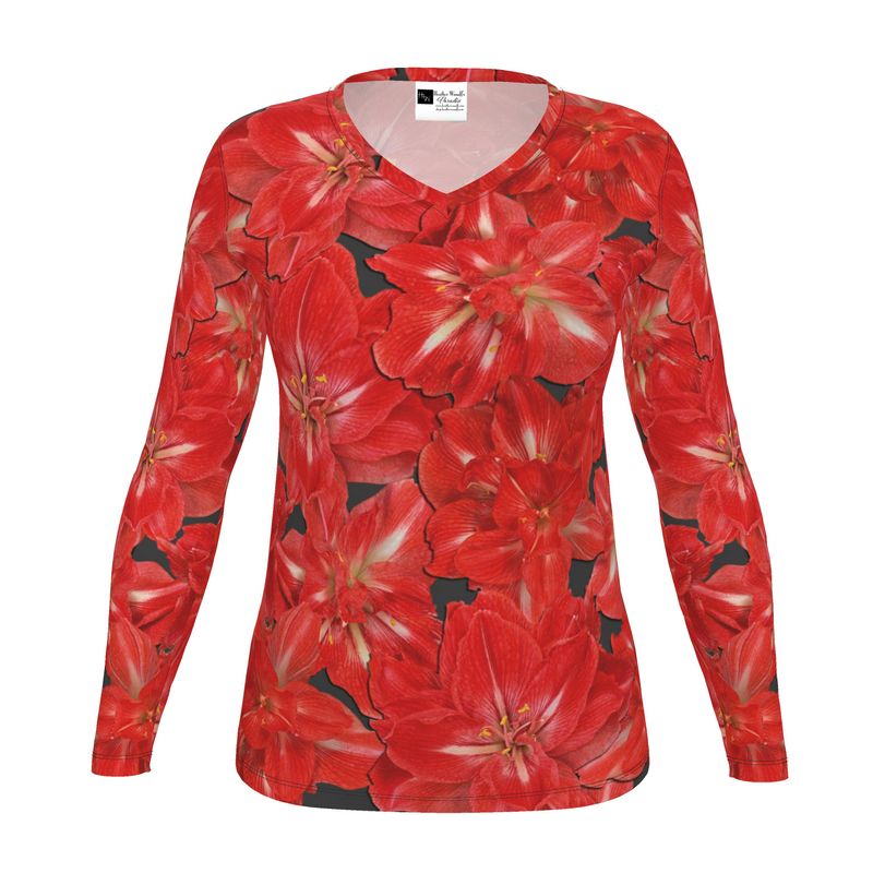 Debbie's Amaryllis Womens T-Shirt