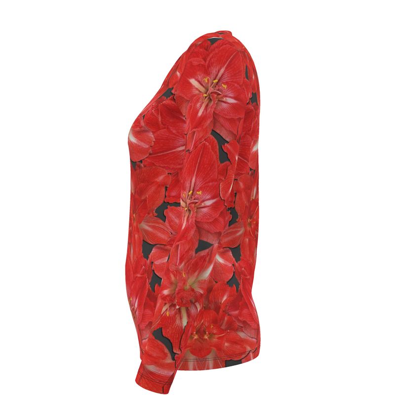 Debbie's Amaryllis Womens T-Shirt