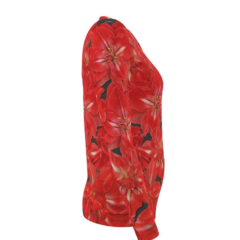 Debbie's Amaryllis Womens T-Shirt