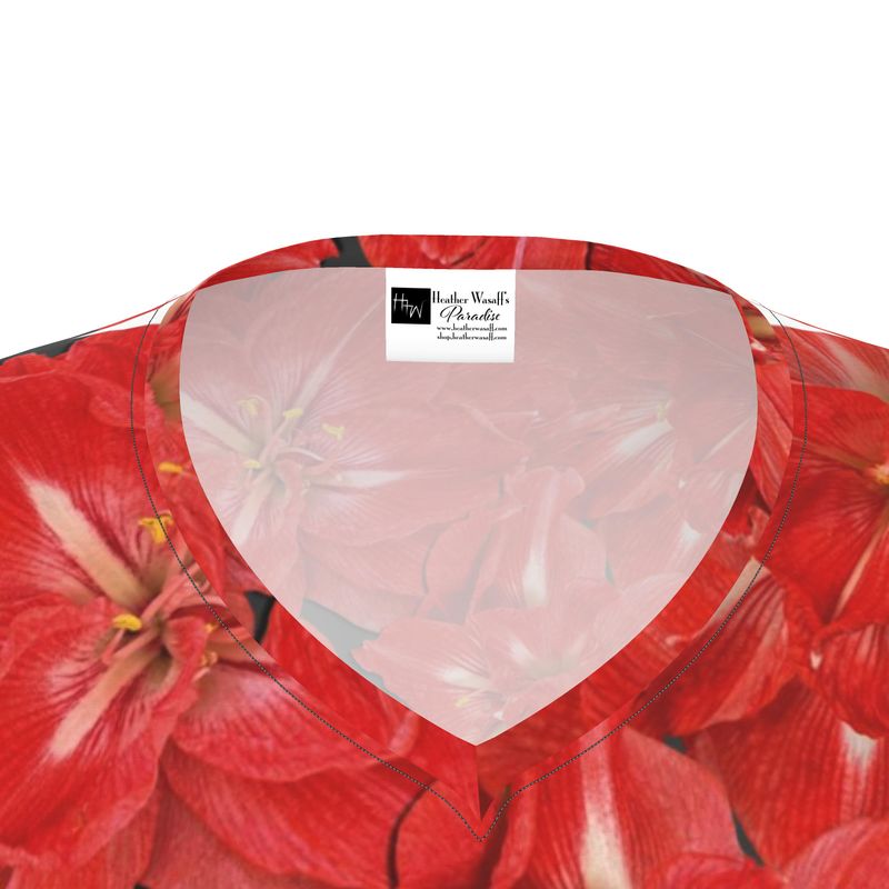 Debbie's Amaryllis Womens T-Shirt