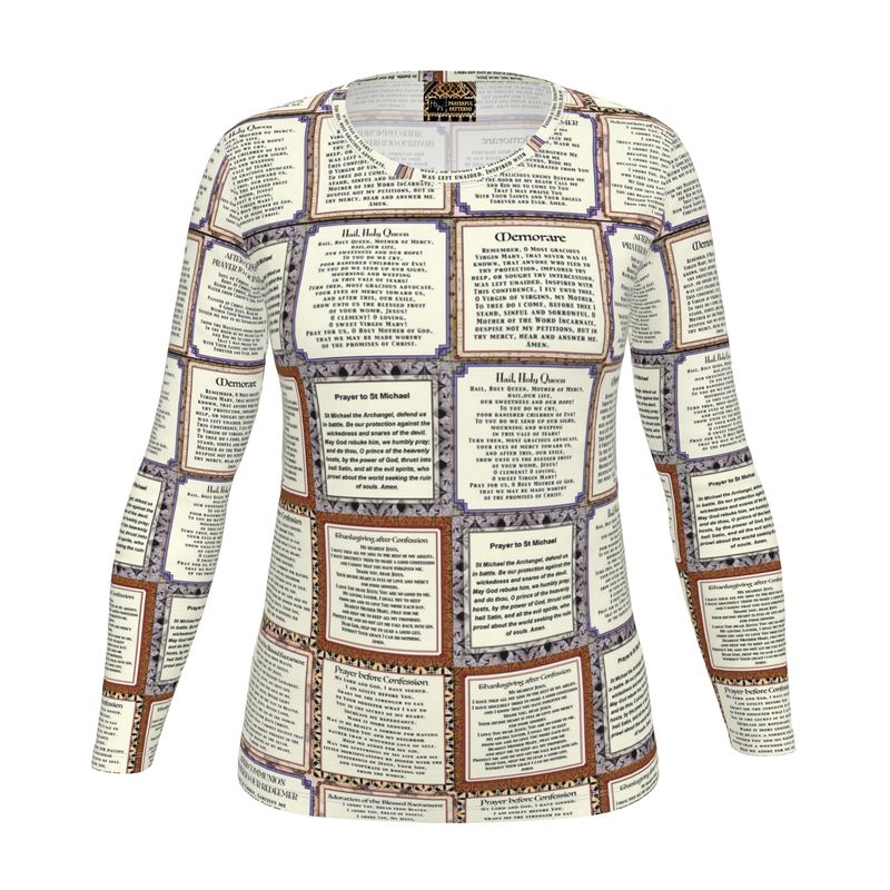 Prayer Squares Long Sleeve Womens T-Shirt