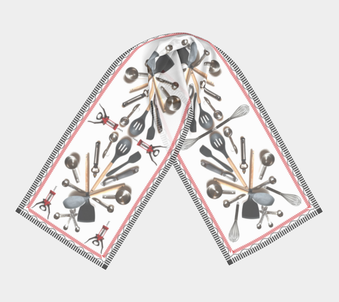 Kitchen Utensils Long Scarf