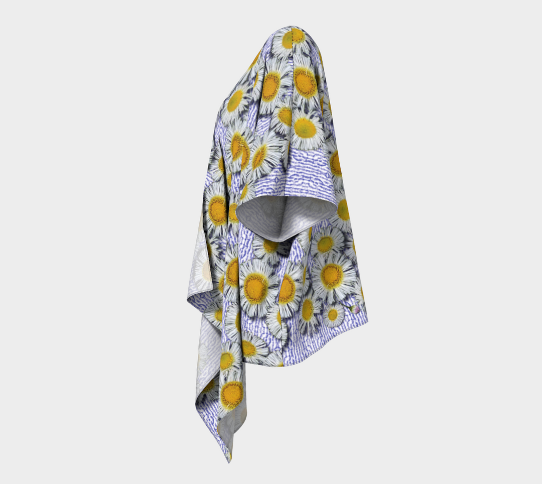 Trail Daisies on the Kitchen Counter Draped Kimono