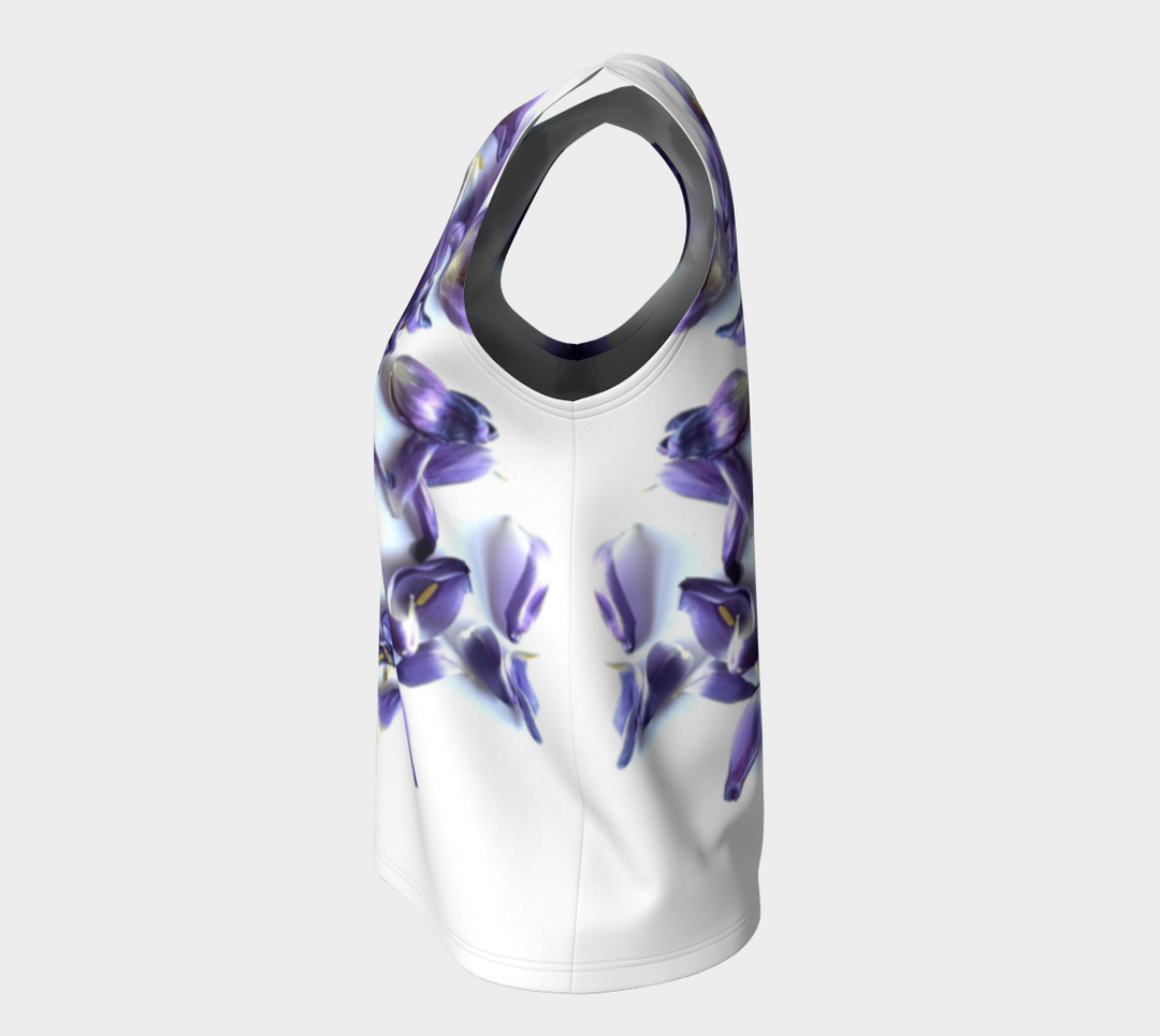 Purple Tulip Mess (Long) Loose Tank Top
