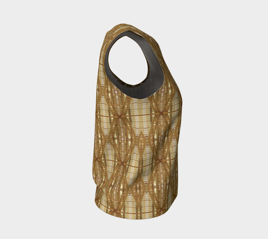 Chicago Fancy Girders Stripe (Long) Loose Tank Top