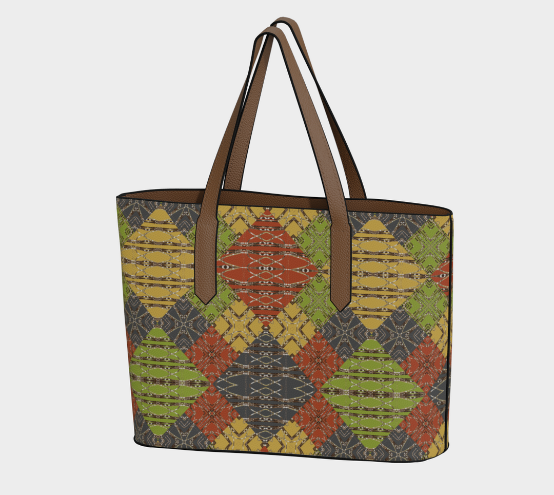 Lichen Log Medallion Vegan Leather Tote Bag