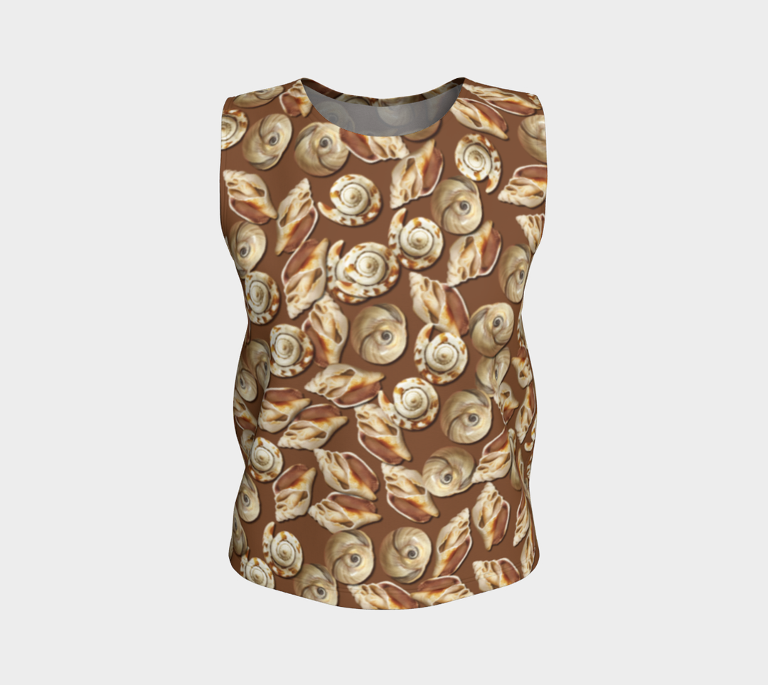 Seashell Pile (Long) Loose Tank Top