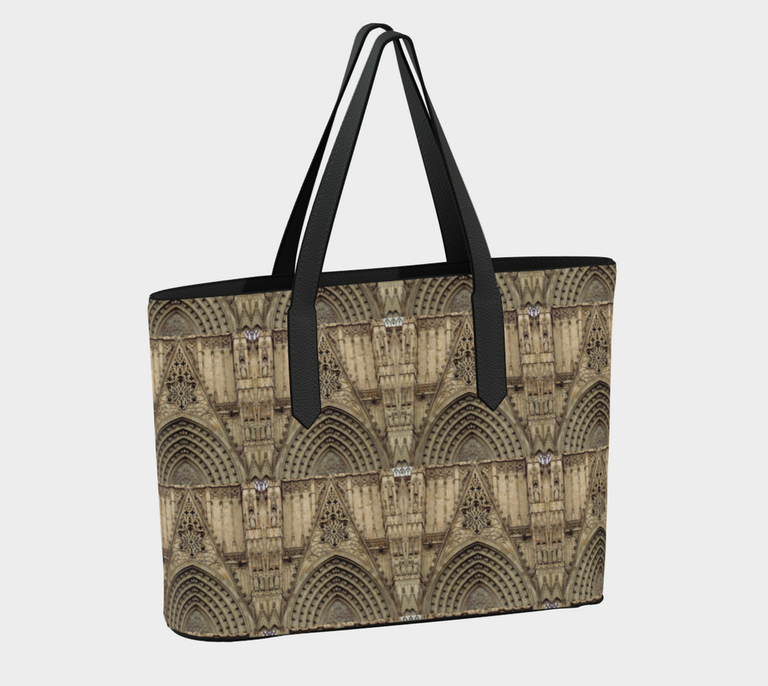 Cathedral Doorway Vegan Leather Tote Bag