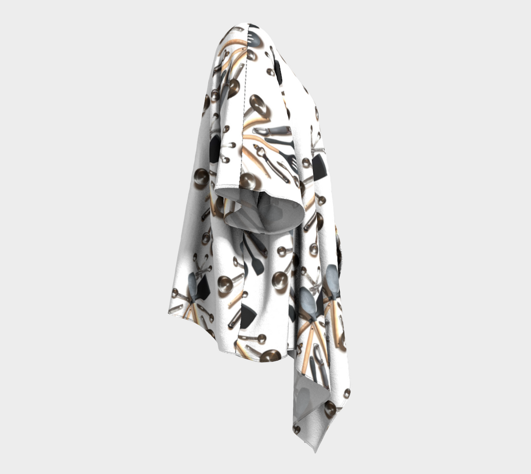 Kitchen Utensils Draped Kimono