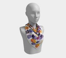 Load image into Gallery viewer, Pansy Face Square Scarf
